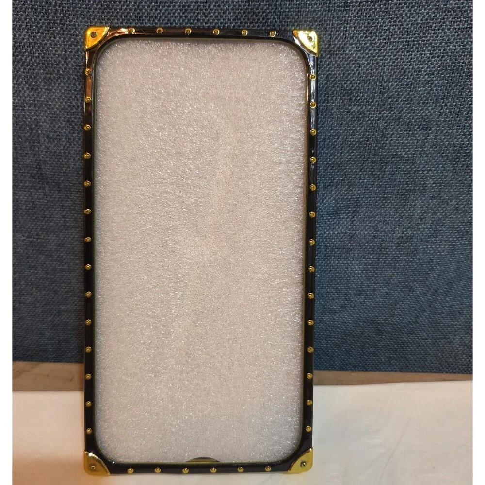 Boutique Samsung Galaxy Queen Crown Gold Square Case Shockproof